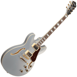 Ibanez AS73GMSF AS Artcore Semi-Hollow Electric Guitar — Moonstone Silver Flat