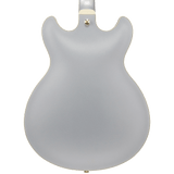 Ibanez AS73GMSF AS Artcore Semi-Hollow Electric Guitar — Moonstone Silver Flat