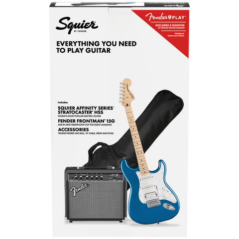 Fender Affinity Series™ Stratocaster® HSS Pack – Lake Placid Blue