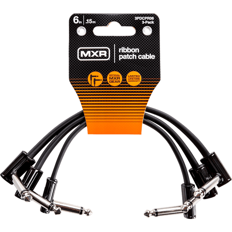 MXR 6-Inch Ribbon Patch Cables, 3-Pack – 3PDCPR06
