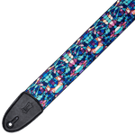 Levy's MP3SG-001 Stained Glass - Blue Mirage - 3" Guitar Strap