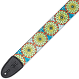 Levy's MP3SG-003 Stained Glass - Spring Bloom - 3" Guitar Strap