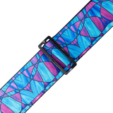 Levy's MP3SG-004 Stained Glass - Plumb Blue - 3" Guitar Strap