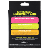 Ernie Ball Instrument Care 3-pack with Microfiber Polish Cloth, P04225