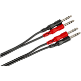 Hosa Stereo Interconnect, Dual 1/4in TRS to Same, 3m – CSS-203