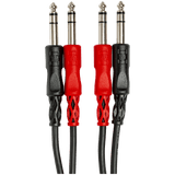 Hosa Stereo Interconnect, Dual 1/4in TRS to Same, 3m – CSS-203