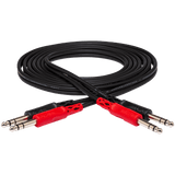 Hosa Stereo Interconnect, Dual 1/4in TRS to Same, 3m – CSS-203