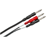 Hosa Insert Cable, 1/4in TRS to Dual 1/4in TS, 3m – STP-203