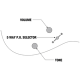 Ibanez RGA42FMDEF RGA Standard Electric Guitar — Dragon Eye Burst Flat