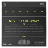 D'Addario XTE0946, XT Electric Nickel Plated Steel, Super Light Top/Regular Bottom, 09-46