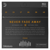 D'Addario XTE1046, XT Electric Nickel Plated Steel, Regular Light, 10-46