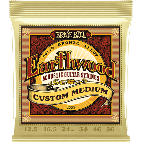 Ernie Ball Earthwood 80/20 Bronze Acoustic Custom Medium 2005 — 12.5-56
