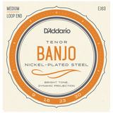 D'Addario EJ63 Tenor Banjo Strings, Nickel, 9-30