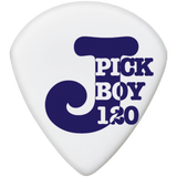 Pickboy J-Pick, White, Cellulose, 10-pack PB134WP
