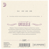 D'Addario EJ87C Titanium Ukulele Strings, Concert
