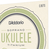 D'Addario EJ87S Titanium Ukulele Strings, Soprano