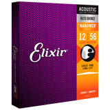 Elixir NANOWEB 80/20 Bronze Acoustic — 11077 Light/Medium .012-.056