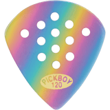 Pickboy Pos-a-Grip, Jazz, Rainbow Cellulose, 10-pack PB45RP