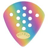 Pickboy Pos-a-Grip, Jazz, Rainbow Cellulose, 10-pack PB45RP