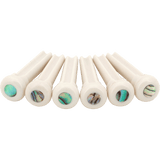 Graph Tech TUSQ Presentation Bridge Pins, White, 4mm Paua Dot – PP-1000-00