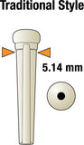 Graph Tech TUSQ Traditional Bridge Pins — White with Paua Dot PP-1182-00