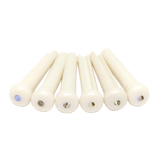 Graph Tech TUSQ Traditional Bridge Pins — White with Paua Dot PP-1182-00