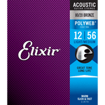 Elixir POLYWEB 80/20 Bronze Acoustic — 11075 Light/Medium .012-.056
