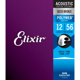 Elixir POLYWEB 80/20 Bronze Acoustic — 11075 Light/Medium .012-.056