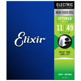 Elixir OPTIWEB Nickel Electric — 19102 Medium .011-.049