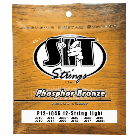 SIT Strings P121046 12-String Light Phosphor Bronze Acoustic .010-.046