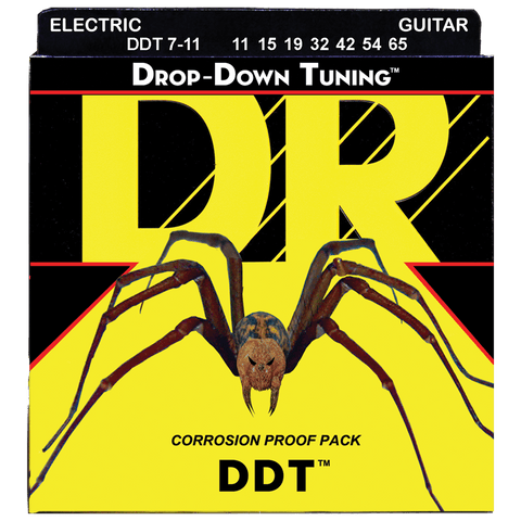 DR Strings DDT7-11 Drop-Down Tuning Electric 7-String Heavy 11-65