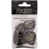 Pickboy Vintage Pick, Classic Black Triangle, Cellulose, 10-pack PB04BP