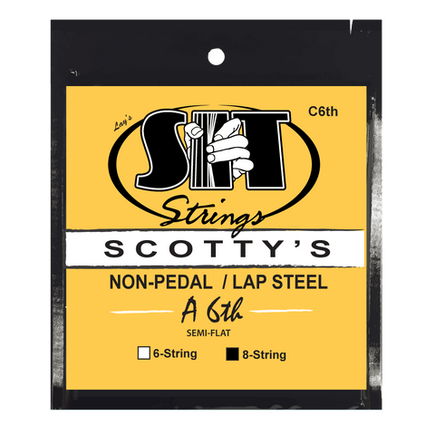 SIT Strings SC8A6TH Scotty's Lap Steel A6th Silencer Semi-Flat Nickel (8-string)
