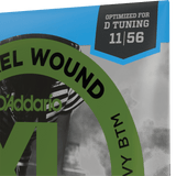 D'Addario EXL117 Nickel Wound, XL Medium Top/Extra-Heavy Bottom, .011-.056