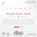 D'Addario XSE0942, XS Electric Coated Nickel Plated Steel, Super Light, 09-42