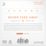 D'Addario XS Acoustic 80/20 Bronze, Extra Light, 10-47, XSABR1047