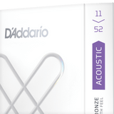 D'Addario XS Acoustic 80/20 Bronze, Custom Light, 11-52, XSABR1152