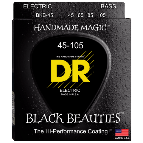 DR Strings Black Beauties BKB-45 Medium Bass Strings 45-105
