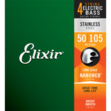 Elixir NANOWEB Stainless Steel Bass — 14702 Medium .050-.105