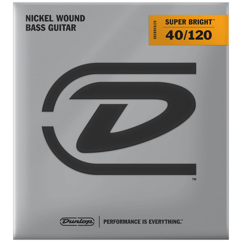 Dunlop Super Bright Nickel Wound 5-String Bass Strings 40-120, DBSBN40120