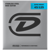 Dunlop Super Bright Stainless Steel 5-String Bass Strings 45-125, DBSBS45125
