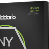 D'Addario NYXL45105, Light Top/Med Bottom Bass Strings 45-105
