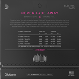 D'Addario XTB45100 XT Regular Light Nickel Plated Bass Strings, 45-100