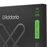 D'Addario XTB45105 XT Light Top/Medium Bottom Nickel Plated Bass, 45-105