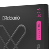 D'Addario XTB45130 XT Regular Light, 5-String Bass Nickel Plated, 45-130