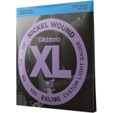 D'Addario EXL190 Custom Light, Nickel Wound Bass Strings, 40-100