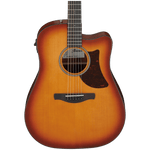 Ibanez AAD50CELBS Advanced Grand Dreadnought Acoustic/Electric — Light Brown Sunburst