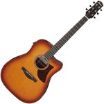 Ibanez AAD50CELBS Advanced Grand Dreadnought Acoustic/Electric — Light Brown Sunburst