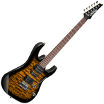 Ibanez GRX70QASB Gio RG Electric Guitar — Sunburst