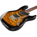 Ibanez GRX70QASB Gio RG Electric Guitar — Sunburst